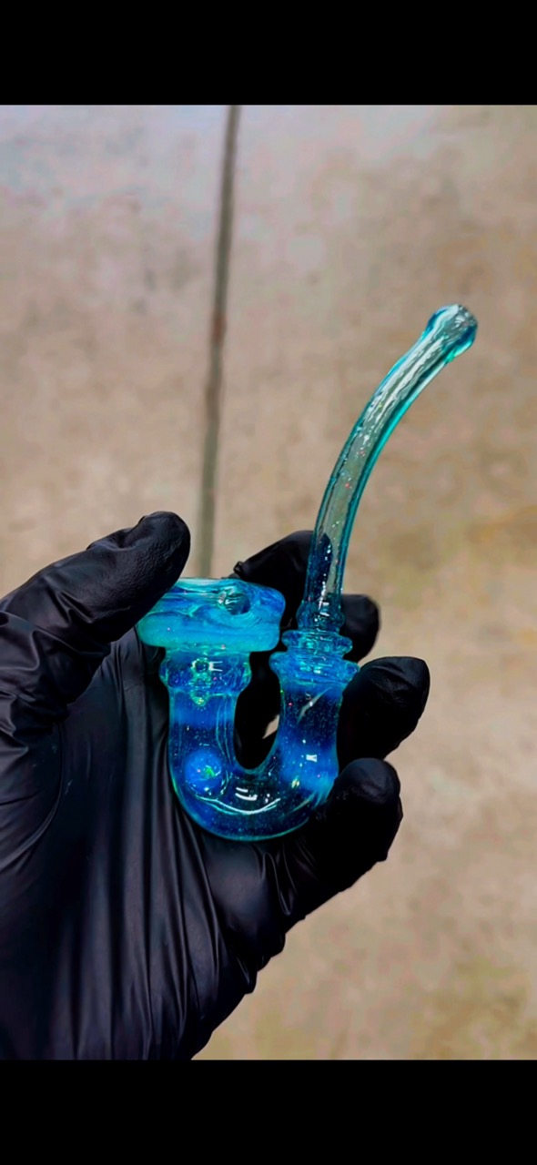 Handcrafted glass masterpiece with intricate details.