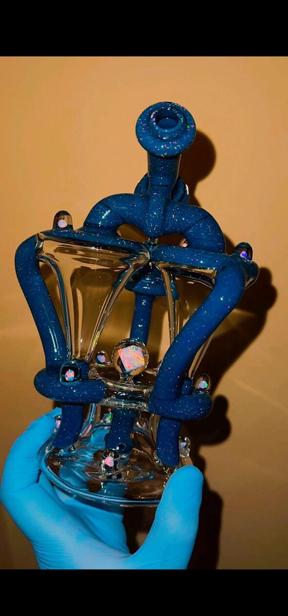 A perfect example of intricate glass craftsmanship.