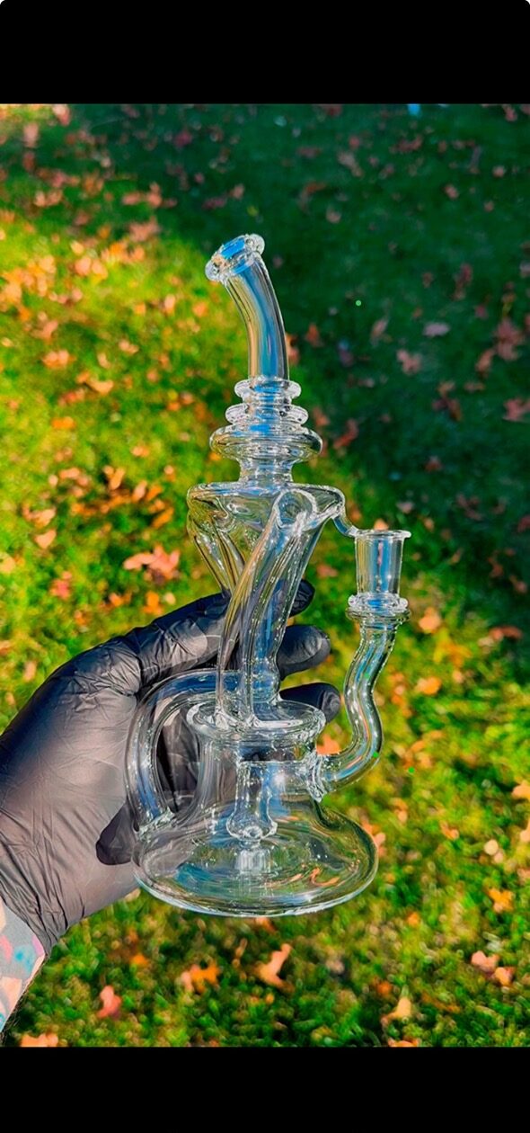 Sleek, modern design with a colorful, creative flair of glass.